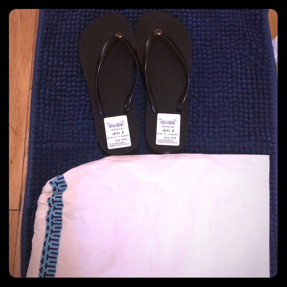 Tory Burch black flip flops